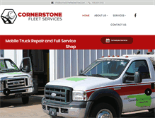 Tablet Screenshot of cornerstonefleetservices.com